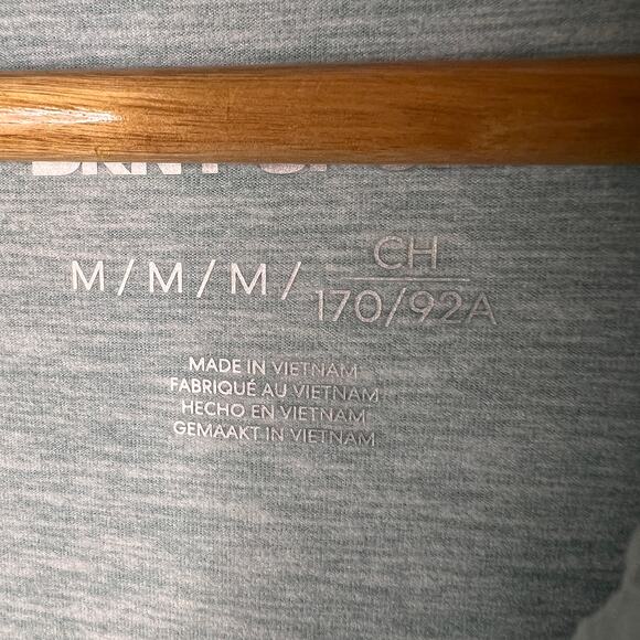 DKNY Sport Hoodie Womens Size Medium Light Teal Full Zip Jacket Stretch Comfort - Picture 10 of 16